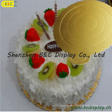 Corrugated Paper Board with Round Flower Edges FDA Cake Plates with SGS (B&C-K061)